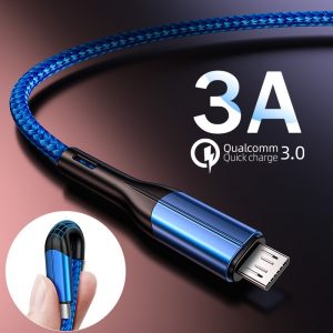 H&A Micro USB Cable 3A Fast Charging Charger Micro usb Cable For Samsung Xiaomi Android Mobile Phone Charger Cable