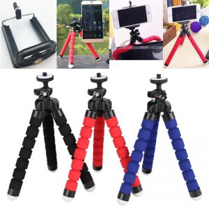 Tripod for Phone Flexible Sponge Octopus Mini Tripod for IPhone Mini Camera Tripod Phone Holder Clip Stand