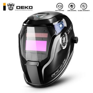 DEKO Skull Solar Auto Darkening Adjustable Range 4/9-13 MIG MMA Electric Welding Mask Helmet Welding Lens for Welding Machine