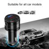 Handsfree Bluetooth 4.2 FM Transmitter Modulator Car Charger 3.1A Dual USB Adapter Car MP3 Player Wireless Audio Receiver Black