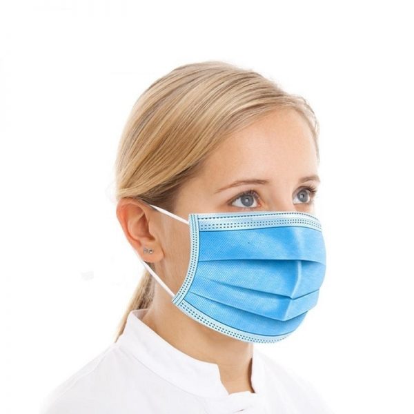 200 Pcs Face Mask Anti-pollution Disposable Facial Mask 3 Layers Non-woven Filter Personal Mouth Face Masks Earmuff