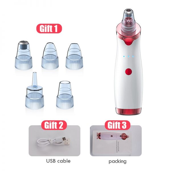 Blackhead Remover Face Deep Nose Cleaner T Zone Pore Acne Pimple Removal Vacuum Suction Facial Diamond Beauty Clean Skin Tool