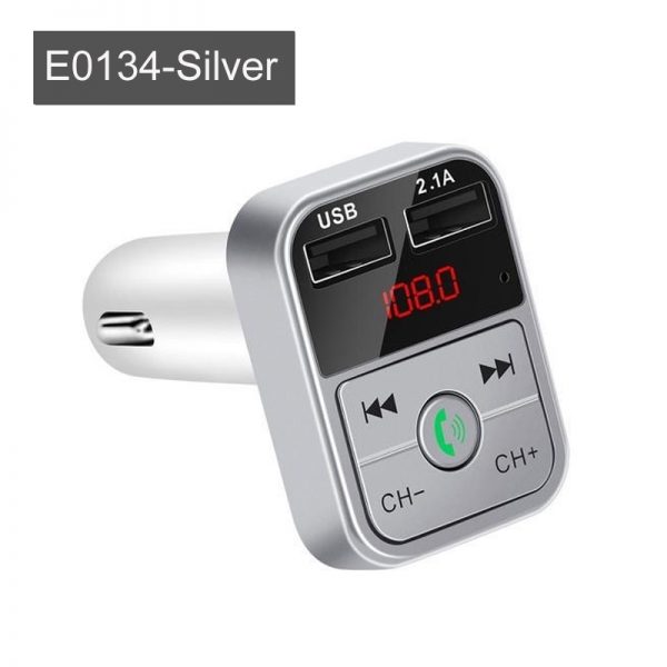 Car Bluetooth 5.0 FM Transmitter Wireless Handsfree Audio Receiver Auto MP3 Player 2.1A Dual USB Fast Charger Car Accessories
