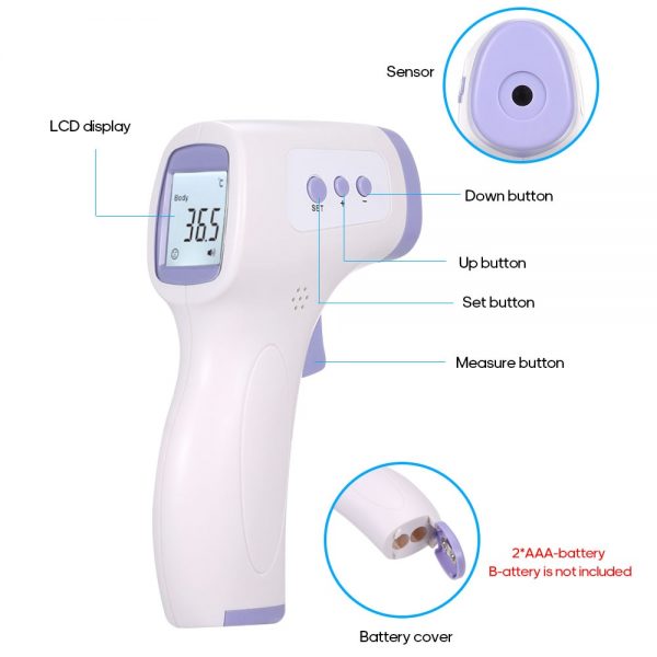 Non-contact Infrared IR temperature infrared temperature meter Digital temperature gun LCD Display termometro