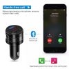 Handsfree Bluetooth 4.2 FM Transmitter Modulator Car Charger 3.1A Dual USB Adapter Car MP3 Player Wireless Audio Receiver Black