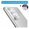 Camera Lens Protector Tempered Glass Metal Ring Case For Samsung Galaxy S20 Ultra S10 Note 10 Plus 5G Back Film Glass Case
