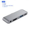 GOOJODOQ USB C Hub 60W PD Charging for iPad Pro MacBook Air Switch to HDMI USB 3.0 Adapter Type-C Phone with Earphone Data Jack