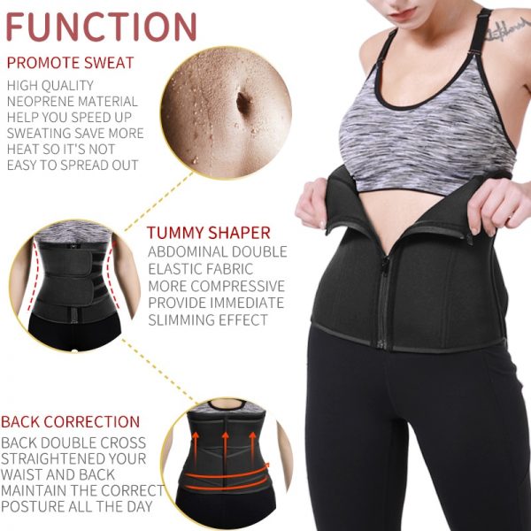 Waist Trainer Neoprene Sweat Shapewear Body Shaper Women Slimming Sheath Belly Reducing Shaper Workout Trimmer Belt Corset