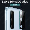 Camera Lens Protector Tempered Glass Metal Ring Case For Samsung Galaxy S20 Ultra S10 Note 10 Plus 5G Back Film Glass Case