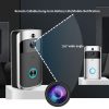 Wsdcam Smart Doorbell Camera Wifi Wireless Call Intercom Video-Eye for Apartments Door Bell Ring for Phone Home Security Cameras