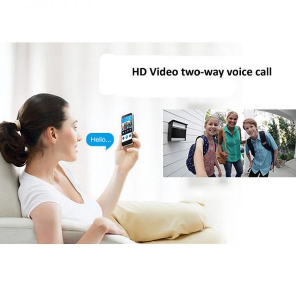 Wsdcam Smart Doorbell Camera Wifi Wireless Call Intercom Video-Eye for Apartments Door Bell Ring for Phone Home Security Cameras