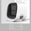 Air Cooler Fan Mini Desktop Air Conditioner with Night Light Mini USB Water Cooling Fan Humidifier Purifier Multifunction Summer