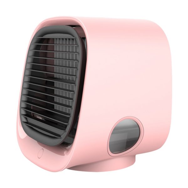 Air Cooler Fan Mini Desktop Air Conditioner with Night Light Mini USB Water Cooling Fan Humidifier Purifier Multifunction Summer