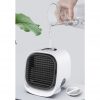 Air Cooler Fan Mini Desktop Air Conditioner with Night Light Mini USB Water Cooling Fan Humidifier Purifier Multifunction Summer