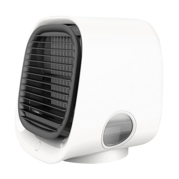 Air Cooler Fan Mini Desktop Air Conditioner with Night Light Mini USB Water Cooling Fan Humidifier Purifier Multifunction Summer