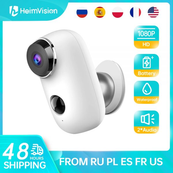 Heimvision HMDB2MQ Security IP Camera Wifi Solar Panel Battery Camera 1080P Wireless Outdoor Surveillance 2-Way Audio Waterproof